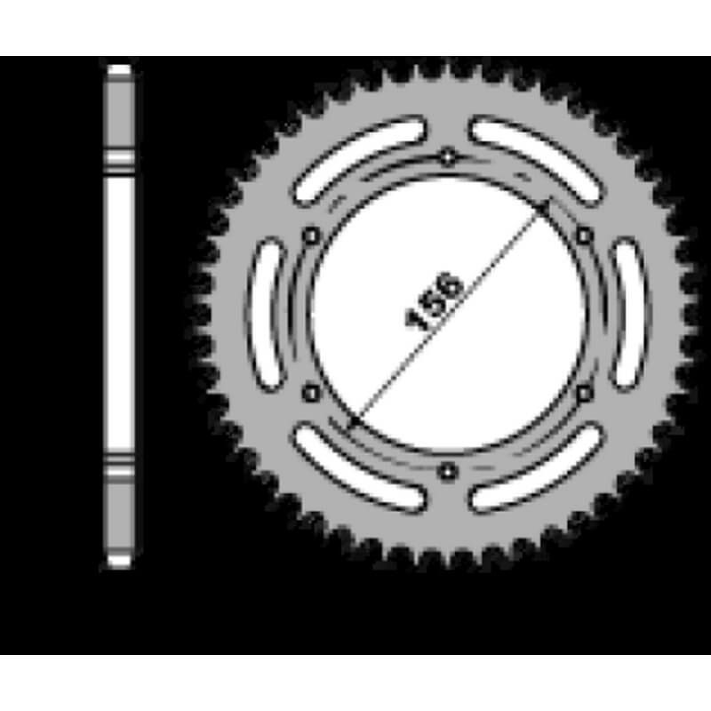 Corona de aluminio 61 dientes