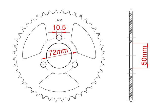 Corona de aluminio 28 dientes