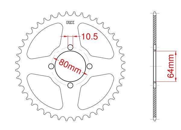 Corona de aluminio 37 dientes