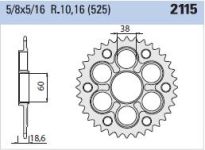 Corona de acero 38 dientes