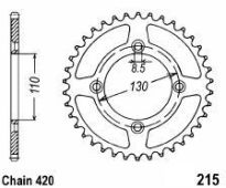Corona de aluminio 55 dientes