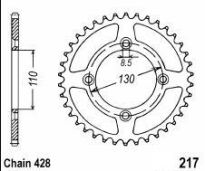 Corona de aluminio 49 dientes