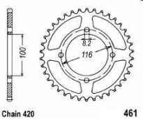 Corona de aluminio 54 dientes