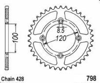 Corona de aluminio 52 dientes