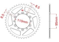 Corona de aluminio 42 dientes