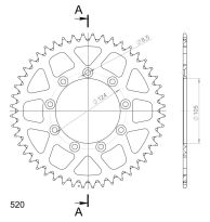 Corona de aluminio 52 dientes