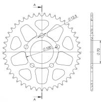 Corona de aluminio 45 dientes