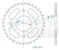 Corona de acero 35 dientes