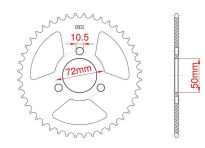 Corona de aluminio 28 dientes