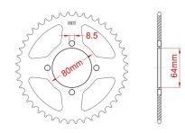 Corona de acero 48 dientes