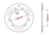 Corona de acero 62 dientes