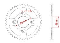 Corona de acero 36 dientes