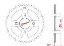 Corona de acero 41 dientes