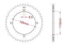 Corona de aluminio 47 dientes