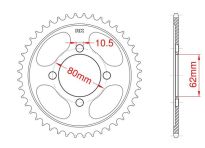 Corona de acero 54 dientes