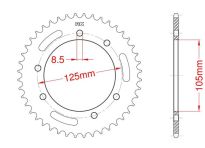 Corona de aluminio 52 dientes
