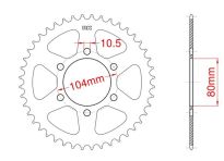 Corona de aluminio 41 dientes