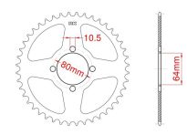 Corona de aluminio 37 dientes