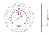 Corona de acero 37 dientes