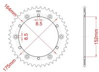 Corona de aluminio 48 dientes