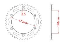 Corona de acero 46 dientes