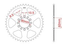 Corona de aluminio 46 dientes