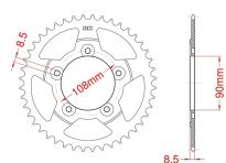 Corona de acero 38 dientes
