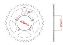 Corona de acero 39 dientes