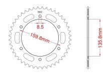 Corona de aluminio 40 dientes