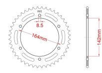 Corona de acero 44 dientes