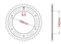 Corona de acero 41 dientes