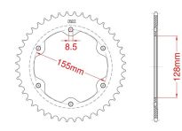 Corona de acero 38 dientes