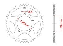 Corona de acero 38 dientes