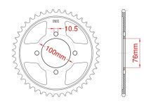 Corona de acero 40 dientes