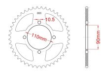 Corona de acero 38 dientes