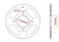Corona de acero 36 dientes