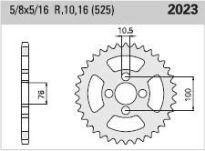 Corona de acero 46 dientes