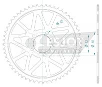Corona de aluminio 60 dientes