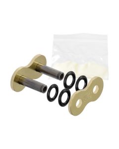 Eslabón de unión cadena JT 520 XR remache punta huecha oro