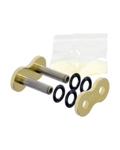 Eslabón de unión cadena JT 530 XR remache punta huecha oro
