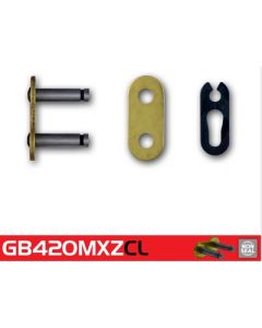 Eslabón de unión cadena RK 420 MXZ enganche clip oro