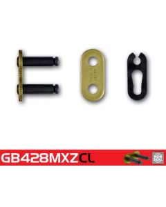 Eslabón de unión cadena RK 428 MXZ enganche clip oro
