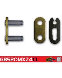 Eslabón de unión cadena RK 520 MXZ enganche clip oro