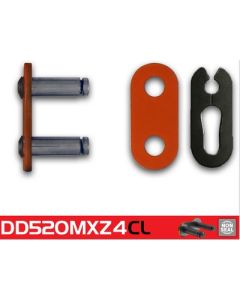 Eslabón de unión cadena RK 520 MXZO enganche clip naranja