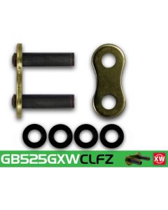 Eslabón de unión cadena RK 525 GXW remache punta huecha oro