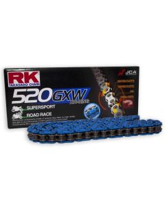 Cadena RK 520 GXW con XW ring 1 eslabones azul