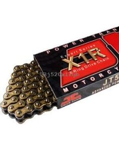 Cadena JT 520 XRGB con X ring 104 eslabones oro