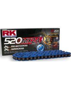 Cadena RK 520 MXZB 116 eslabones azul