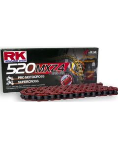 Cadena RK 520 MXZR 120 eslabones rojo