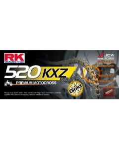 Cadena RK 520 KXZ 116 eslabones oro